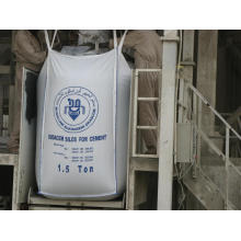 Bouton supérieur et inférieur FIBC Jumbo Bag for Bulk Cement